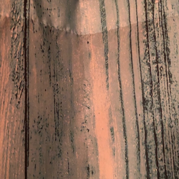 🔥Turquoise Cloth Barn Wood Look Shower Curtain - Picture 2 of 6